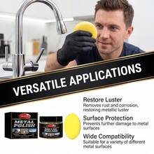 Kitchen Cleaning Paste, Grease & Grime Remover For Stainless Steel Pots, Descaling Without Damaging Surface, Metal Polishing Agent, Rust Removal & Shine Restoration For Home Metal Surfaces, Easy To Use, Holiday Gift For Family & Friends (Random New/Old Style) - Mix - View 5