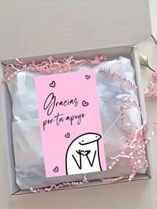 50pcs Thank You Cards, Cute Cartoon Heart Pattern Design, Suitable For Business Gifts, Party Favors And Packaging Decoration (Pink/White Optional), Gift Packaging Thank You Cards - Multicolor - View 3