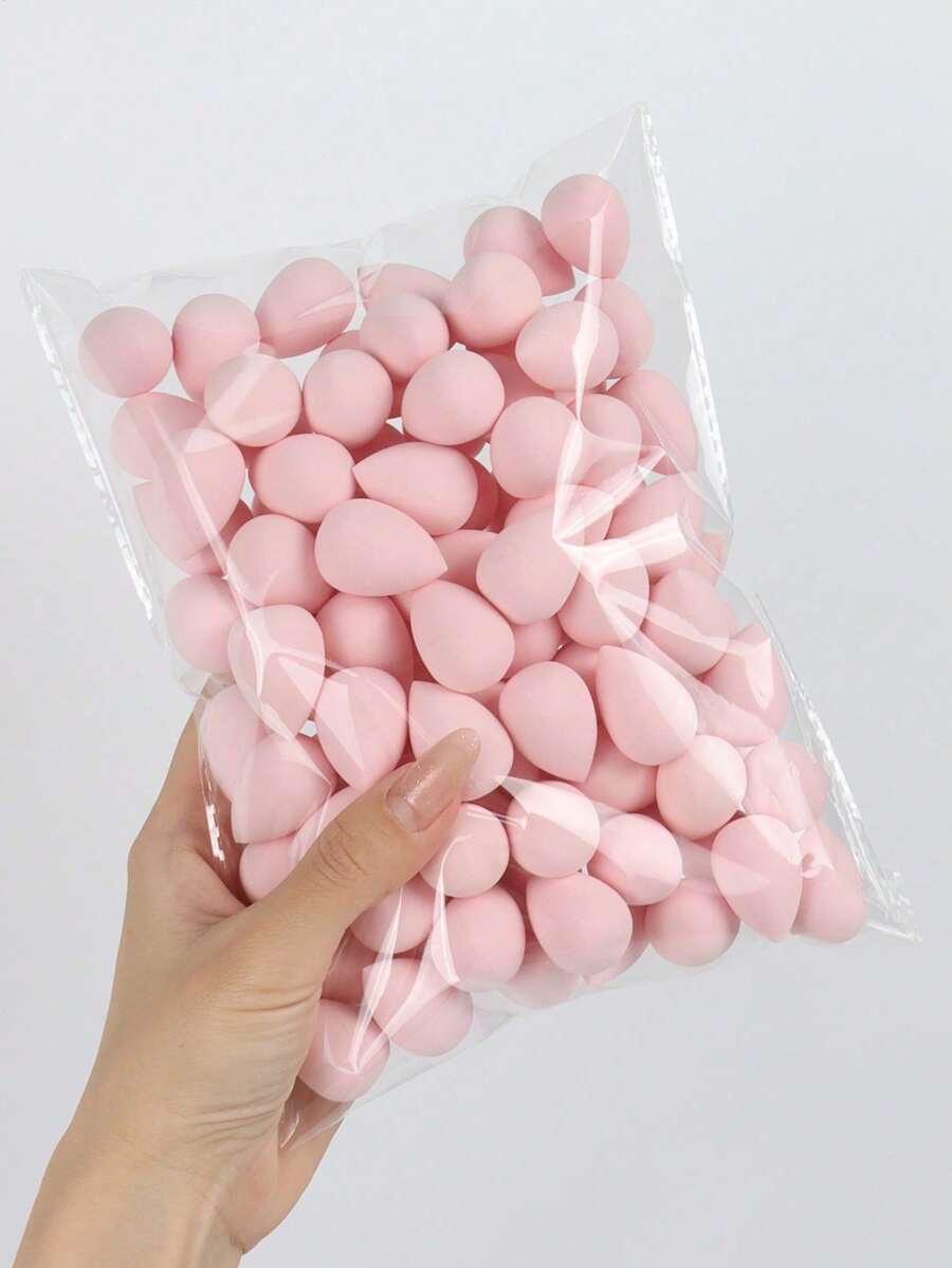10/20/30/50/100pcs Mini Makeup Sponges, Suitable For Liquid, Cream And Powder Foundation, Latex-Free Makeup Sponge Applicator, Suitable For All Skin Types, Makeup, Cheap, Room Decor, Vanity, Travel, Bedroom, Makeup Accessories, Powder Puff, Makeup Blender, Powder Puff - Multicolor - View 1