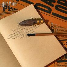 Monogram Warner Bros 1支華納兄弟官方授權  Nimbus 2000 掃帚魔杖角色造型順滑書寫凝膠墨水圓珠筆，適用辦公室、學校、居家學習、手帳記錄，文具桌面配件，成人粉絲節日禮物 - 查看 4