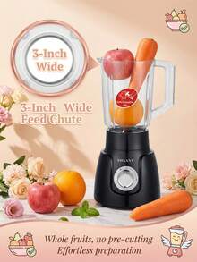 SOKANY 185 Large Capacity Juicer, Stainless Steel Blade Multi-Use Food Mixer For Home Kitchen - Black - View 7