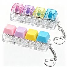 4-In-1 Press & & Learn Keyboard Fidget Toy, 4 Clicker Buttons With Realistic Sounds, Perfect For Car Travel, Classroom - Multicolor - View 2