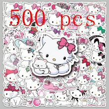 SANRIO 500張三麗鷗卡通可愛貓咪動物防水環氧樹脂貼紙，適用手機 - 彩色 - 查看 3