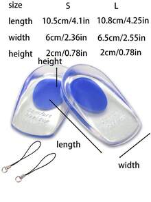 Heel Pain Relief Pads Fit Soft Silicone Insoles Men And Women Heel Cup Plantar Insole At Gym For Women High Heels Pumps And Sneakers Shoes For Daily Outdoor Sport Travel Household Office School Essential Accessory Foot Care Tool - Multicolor - View 10