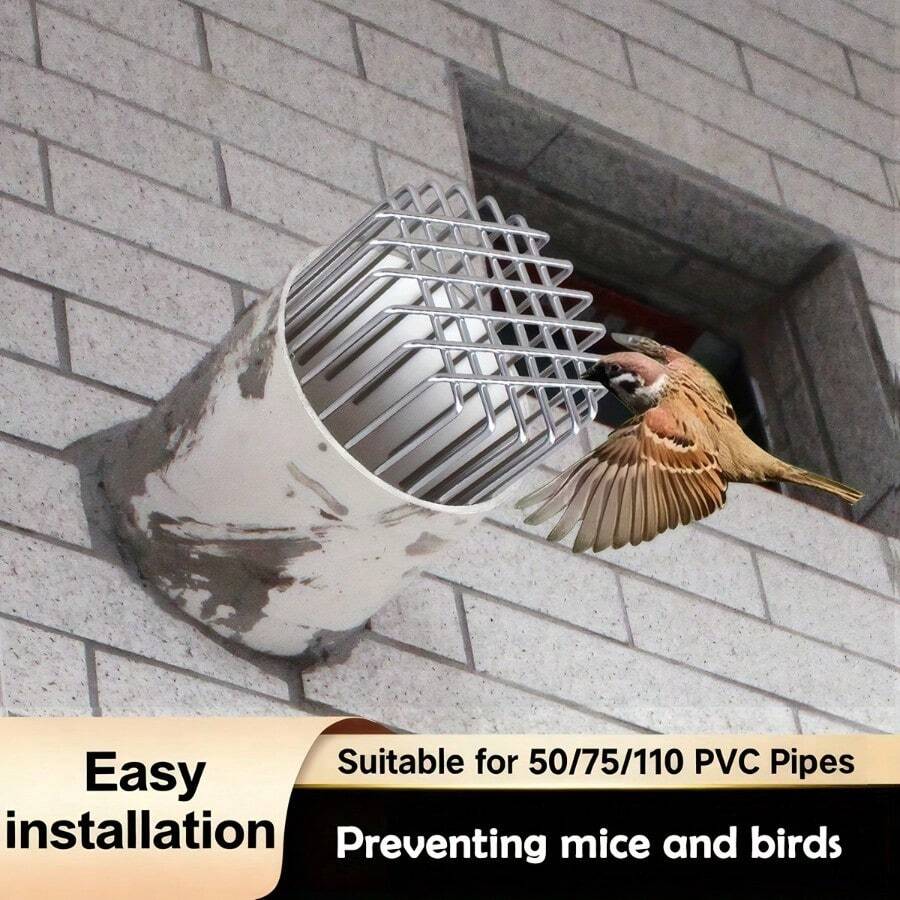 Home Decor Pipe Protection Mesh, Anti-Rodent Anti-Bird Mesh Cover, Round Drain Pipe And Oil Pipe Filter Cover, PVC Sewer Pipe Protection Mesh, Bathroom Ventilation Cover