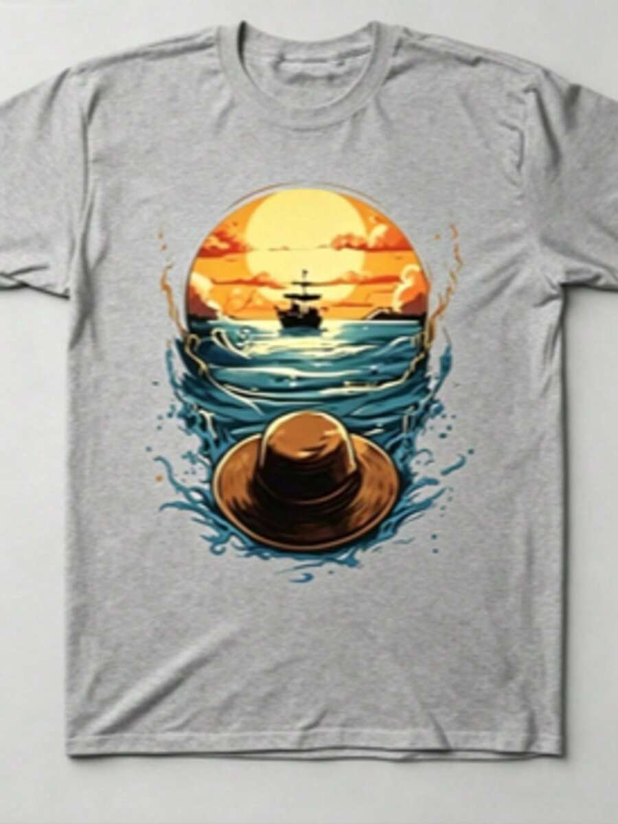 Men T-Shirts - 灰色 - 查看 1