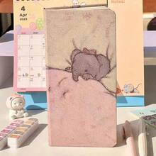 100sheets Cute & Charming Animal Pattern Notebook, Cardboard, Suitable For Office And Travel, Ideal Gift For Educators, Students, And Animal Lovers - Birthday Diary School Supplies, Back To School, School Essentials - A - View 13