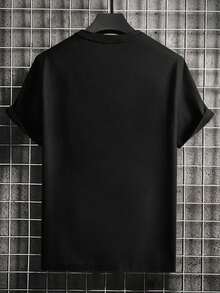 Men T-Shirts - 黑色 - 查看 3