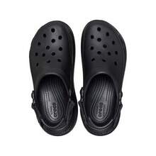 Crocs Hollow Out Clogs Dynamic Puff Clog Thick Sole Outdoor Women's Beach Shoes - Black - View 3