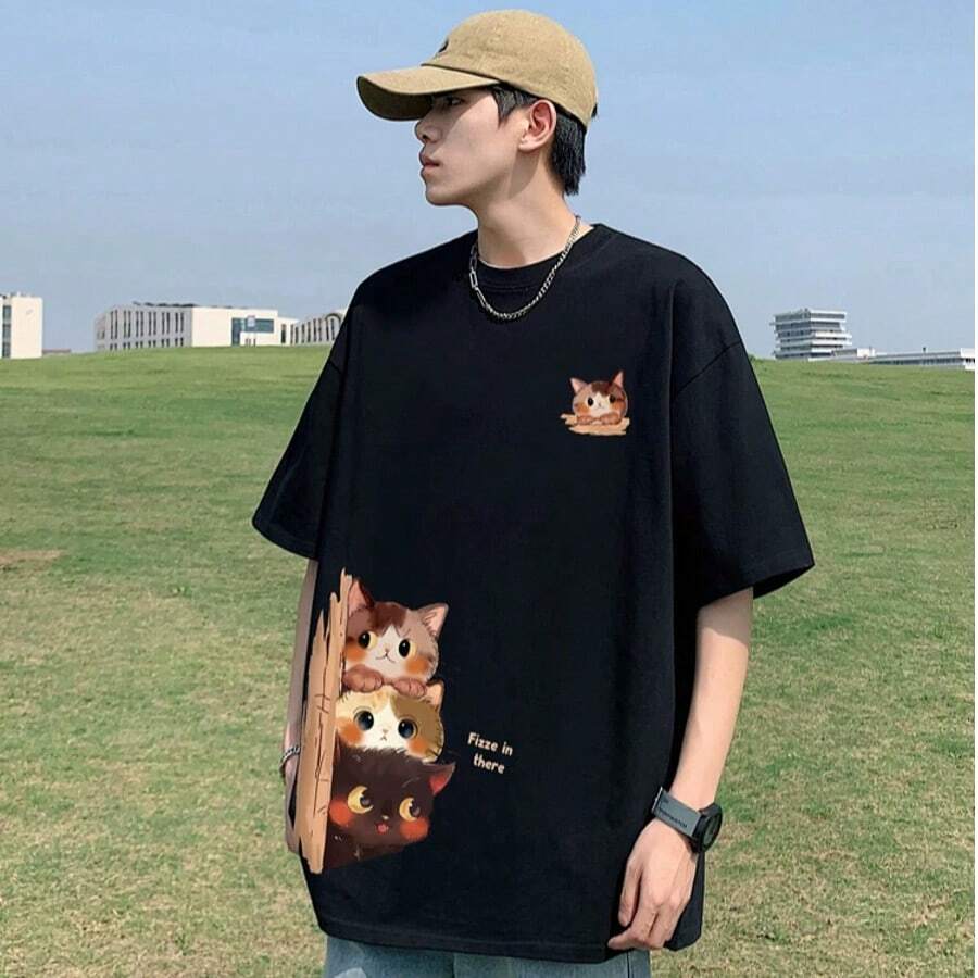 Men T-Shirts - Black - View 1