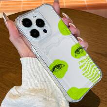 [24h Shipping From DE/FR/ES]Artistic Human Face Design Phone Case With Card Holder, Compatible With  16/16 Pro/16 Pro Max, Holds Cards And Photos, Fits  15/14/13/12/11, Transparent Four-Corner Reinforced Anti-Drop Full-Body Protective Casethe Perfect Present - A - View 2