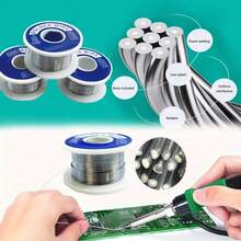 63-37 Tin-Lead Rosin Core Solder Wire, Diameter 0.6/0.8/1mm, Suitable For Electrical Welding, Contains 2.5% Flux - Silver - View 1