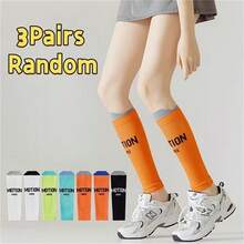 3 Pairs Random Compression Leg Sleeves For Women, Spring/Autumn Marathon Calf Knee Guards, Professional Running Sports Pressure Long Leg Warmers - Multicolor - View 7