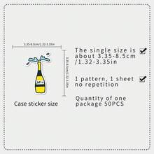 50pcs Original Hand-Drawn Graffiti Personalized Luggage, Notebook, Car DIY Decorative Stickers For Graduation Season - 50 Photos Of Graduation Season - View 2