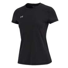 Under Armour Women's Comfortable Knit Crew Neck Short Sleeve Fitness Training T-Shirt - Black - View 5