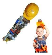 Toy Tool Belt With Construction Helmet For Kids - 1 - View 4