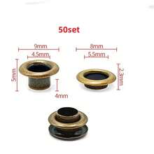 10/30/50 Set Metal Eyelet With Washer Grommet Ring Air Hole Rivet For Leather Bag Shoes Belt Cap Clothes - A - View 53