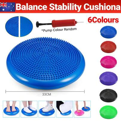 Aimall Balance Boards - Balance Cushion Wobble Air Disc Stability Trainer PVC For Ankle Knee Core Strength