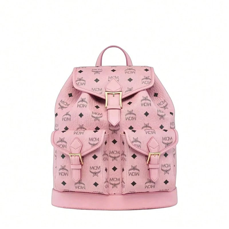 Mcm Arena Series Vintage Floral Printed Women's Backpack MWKGATA03PZ001 - Soft Pink MWKGATA03PZ001 - View 1