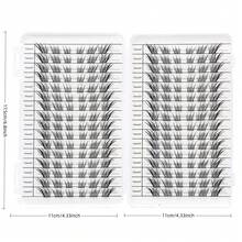 LIMEIKAI 192 Clusters Of Eyelash Clusters For Fox Eyes, Large Capacity Cat-Eye Eyelash Extensions, Natural Comic Style Lightweight Mixed Length Lashes, Eyelash Extensions At Home - View 3