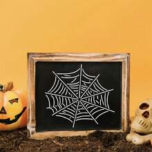 8pcs Spider & Web Pattern Stencils - Reusable DIY Painting Templates, Suitable For Halloween Decor, Art Projects, Wall Carving, Handmade Design, Fabric Printing & Home Decoration - Halloween - View 4