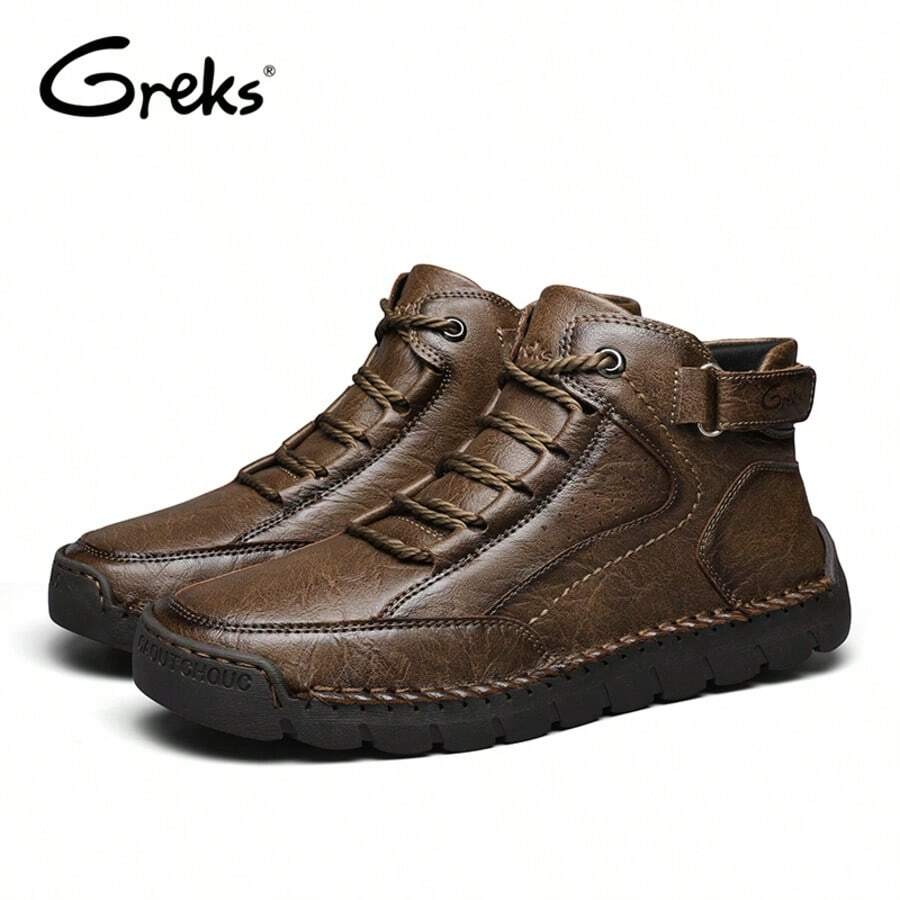 Women's Fashion Ankle Boots  Lightweight Non-Slip Walking Shoes For Hiking & Travel  Breathable Outdoor Footwear - Khaki - View 1