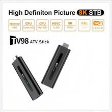 Android 14 TV Stick TV98 ATV Allwinner H313 Quad-Core HDR 10 4K Voice Remote 4G 5G Dual-Band WiFi HD Player IPTV TV Box - Black - View 7