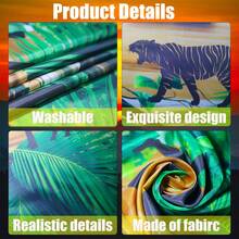 Jungle Animal Party Decorations VBS Jungle Adventure Birthday Doorway Banner Background Wall Jungle Party Supplies Door Decor Rainforest Banner Photo Booth Backdrop Zoo Animal Birthday Photo Booth Props Birthday Decoration Background Wall Outdoor Decor - A - View 7