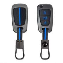 New Zinc Alloy Car Remote Key Cover Flip Case For Kia RIO K2 K5 Sportage Sorento I20 I30 I35 IX20 IX35 Solaris Verna, Soft Silicone Interior Anti-Scratch Full Protection Shell With Precise Cutouts, Easy Installation Auto Interior Key Accessor - A - View 2