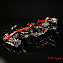 1100+PCS Large Mechanical Assembly Set | Mechanical Transmission Structure, Precision Gear Linkage, Educational Mechanical Assembly, ABS Plastic Material, Hardcore Industrial Racing Mechanical Style, Low-Profile Streamlined Single-Seat Sports Car Design, Exposed Gears, Suspension Shock Absorbers, Mechanical Engine, Desktop Static Collection Display Ornament, Father's Day, Christmas Gift, Boys' Desk Decor, Racing Fan Collectible, Gaming Room Decoration Scene Universal - Luxury Racing Car Model - View 6