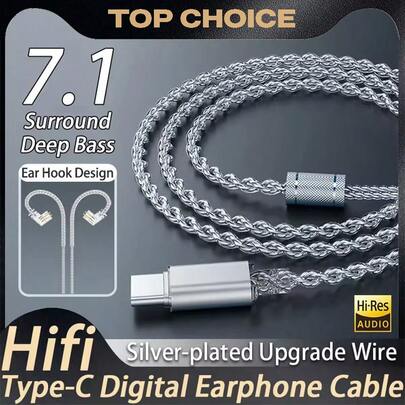 KZ Nya 15D Super Bass In-Ear-hörlurar med trådkontroll och mikrofon, 3,5 mm AUX/Type-C, digitalt chip, headset för telefon 16 Android