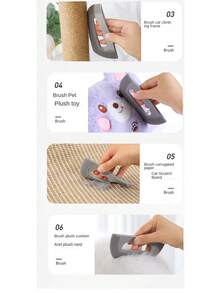 1 pieza Rodillo quitapelusas para gatos & perros, quitapelos desechable para mascotas con cinta adhesiva de repuesto, herramienta de limpieza para ropa, muebles, suelos y telas, limpiador de pelos de mascotas para el hogar - Versión actualizada - Ver 10