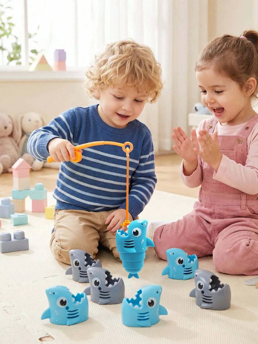 兒童釣魚玩具套組，互動家庭遊戲，教育桌面玩具，教育玩具，幼兒遊戲，多人遊戲，兒童禮物，兒童玩具
