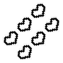 6 Stück Mosaik Pixel Herz Rückleuchten Aufkleber - Kreatives Retro Design für Rückleuchten/Scheinwerfer, Rosa Niedlich Universell Passend, Wasserdicht Sonnenschutz Auto Dekoration - A - Übersicht 10