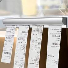 Aluminum Sliding Ticket Holder, Restaurant Order Clip, Kitchen Order Clip, Wall-Mounted Takeout Receipt Organizer, Suitable For Takeout, Server Bill Clip, Restaurant, Kitchen And Food Truck Bill Clip - A - View 1