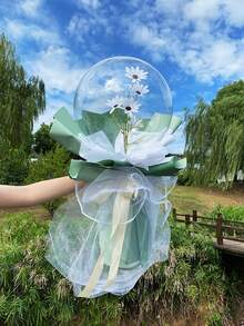 15pcs 20-Inch Clear Bubble Balloons, Large Transparent Bubble Balloons, Suitable For Wedding, Birthday Party Decoration, Christmas And Other Occasions - Clear - View 12