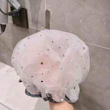 Women's Waterproof Shower Cap, Thick Head Cover For Bathing, Makeup, Kitchen Oil Smoke And Dust Protection, Home Use, Shower Accessories - Multicolor - View 6