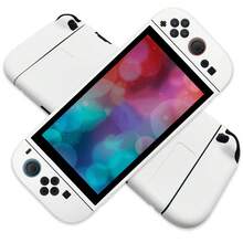 ONETIAOLONG Switch 2 分離式軟 TPU 保護殼 可對接防震超薄 分離式控制器外殼 防摔遊戲主機配件 白色 - 查看 1
