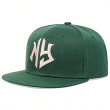 1pc Men's Outdoor Adjustable Sun Protection Embroidered Letter Baseball Cap For Spring And Autumn - Dark Green - View 7
