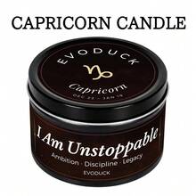 EVODUCK Virgo Zodiac Scented Candle 3oz, White Tea & Sage Fragrance Tin Candle, Astrology Birthday Gift, Suitable For Bedroom, Bathroom, Desk, Fashion Home Fragrance, Portable Travel Candle, Zodiac Decor Gift, Suitable For Women And Men, Cute Zodiac Series - Multi Scents - View 23