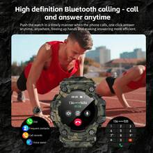 LOKMAT ATTACK Smartwatch Features A 1.32-Inch Screen, Flashlight, Compass, Bluetooth Calling, 100 Sports Modes, IP68 Water Resistance, Health Monitoring Functions, And Is Compatible With Android And IOS Systems - View 6