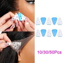 10/30/50pcs Waterproof Lace Front Wig Tape, Sideburn Wig Tape, Adhesive Tape For Hair Pieces, Halloween - View 1