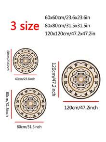 2 Pcs/Set Creative Ceiling Pendant Light Decorative Wall Stickers, High-End Hotel Lobby Ceiling & Floor Round Mosaic Stickers, 3 Sizes Available - 2pcs - View 2