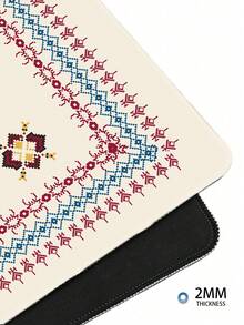 1pc Bohemian Geometric Pattern Table Mat, Carpet Game Mouse Mat, With Non-Slip Base And Lock Edge, Multi-Size Selection, Can Be Used For Room Decoration Back To School Office - View 4