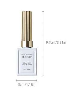 MISSMONDAY 1瓶 15ml 5合1 紫色亮片懶人一步式凝膠指甲油，亮面反光全息可卸除 UV/LED 美甲，無需底膠或封層，適合居家與沙龍使用，夏季適用 - 紫丁香色 - 查看 9