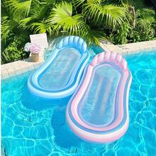 Durable Adult Inflatable Pool Lounge Float, Heavy Duty Deep Water Inflatable Lounge Float, Lake Beach Sunbathing Float, Swimming Pool Floating Raft - Multicolor - View 3