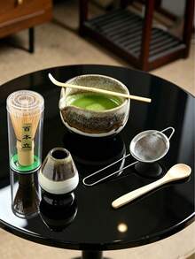 1pc/2pcs/4pcs Ceramic Matcha Bowl With Spout, Matcha Whisk Tool, Japanese Tea Bowl, Matcha Cup, Stirrer, Tea Whisk Utensil Set - Multicolor - View 8