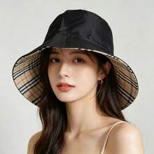 1pc 2026 New Arrival Unisex Single-Sided Solid Color Bucket Hat, Summer Outdoor Sports Sun Protection Cap,Beach,Holiday - A - View 7