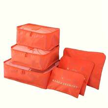 6pcs Set Diagonal Stripe Travel Luggage Organizer Bags, Multi-Functional Luggage Organizer With Clothing, Shoes And Underwear Bags, Space-Saving, Clothes Classification Storage Packing Portable Storage Bags, Travel Supplies Set Underwear Organizer Storage Bags, 6 Sizes, Reusable And Washable, Essential Organizer Bags For Travel And Business Trips - View 14