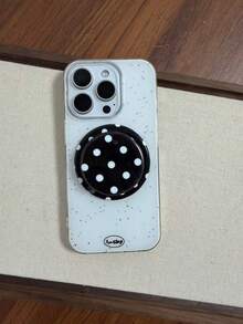 Ins Minimalist Versatile Polka Dot Magnetic Phone Stand, Slouchy Desktop Support Bracket, Compatible With Magnetic Ring, Suitable For All Phones - Multicolor - View 2